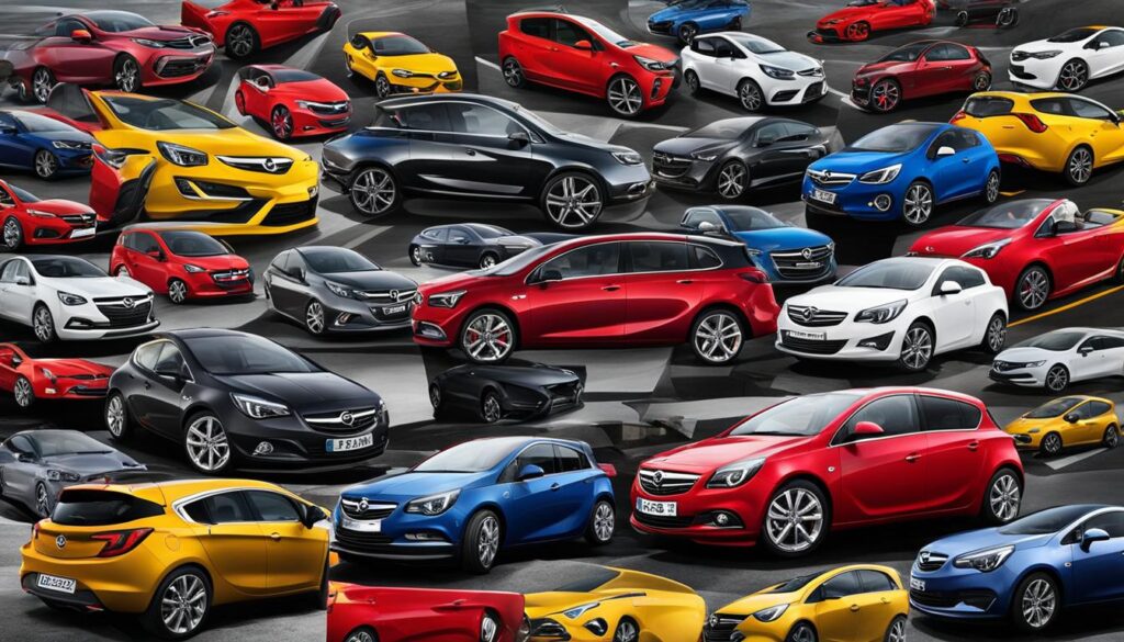 Opel Modellpalette