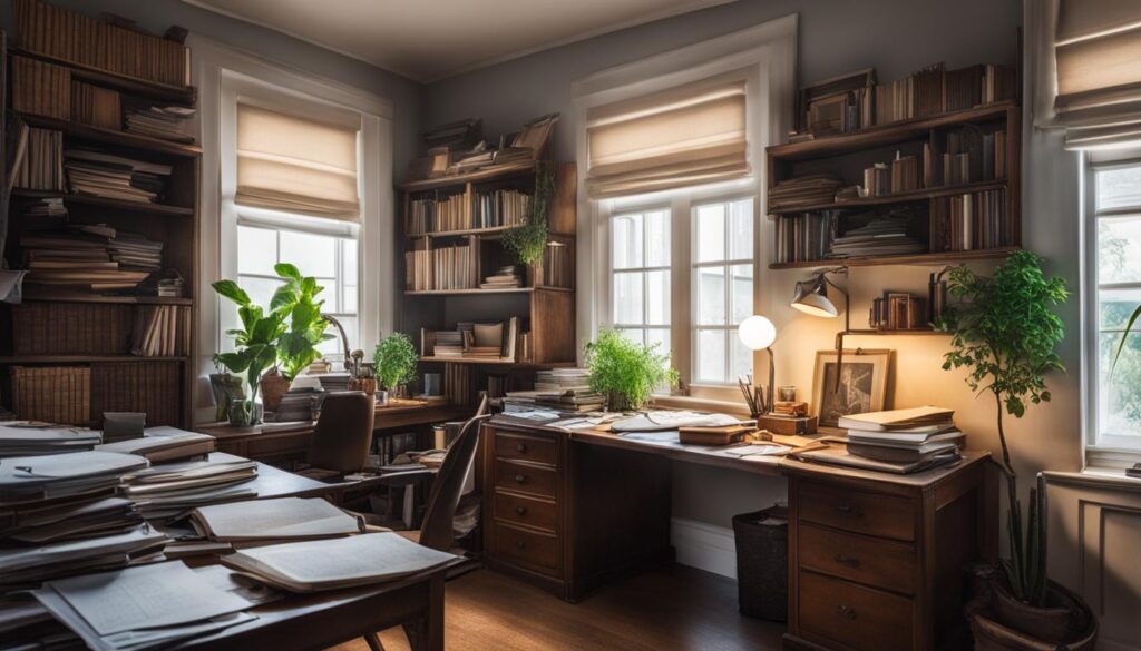 arbeitszimmer absetzen