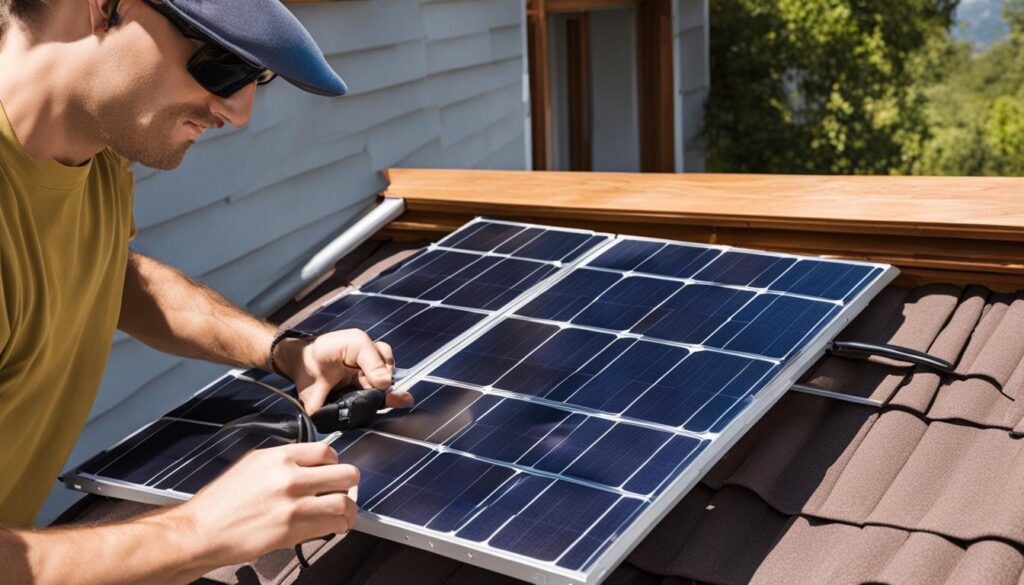 Solarmodule aufstellen